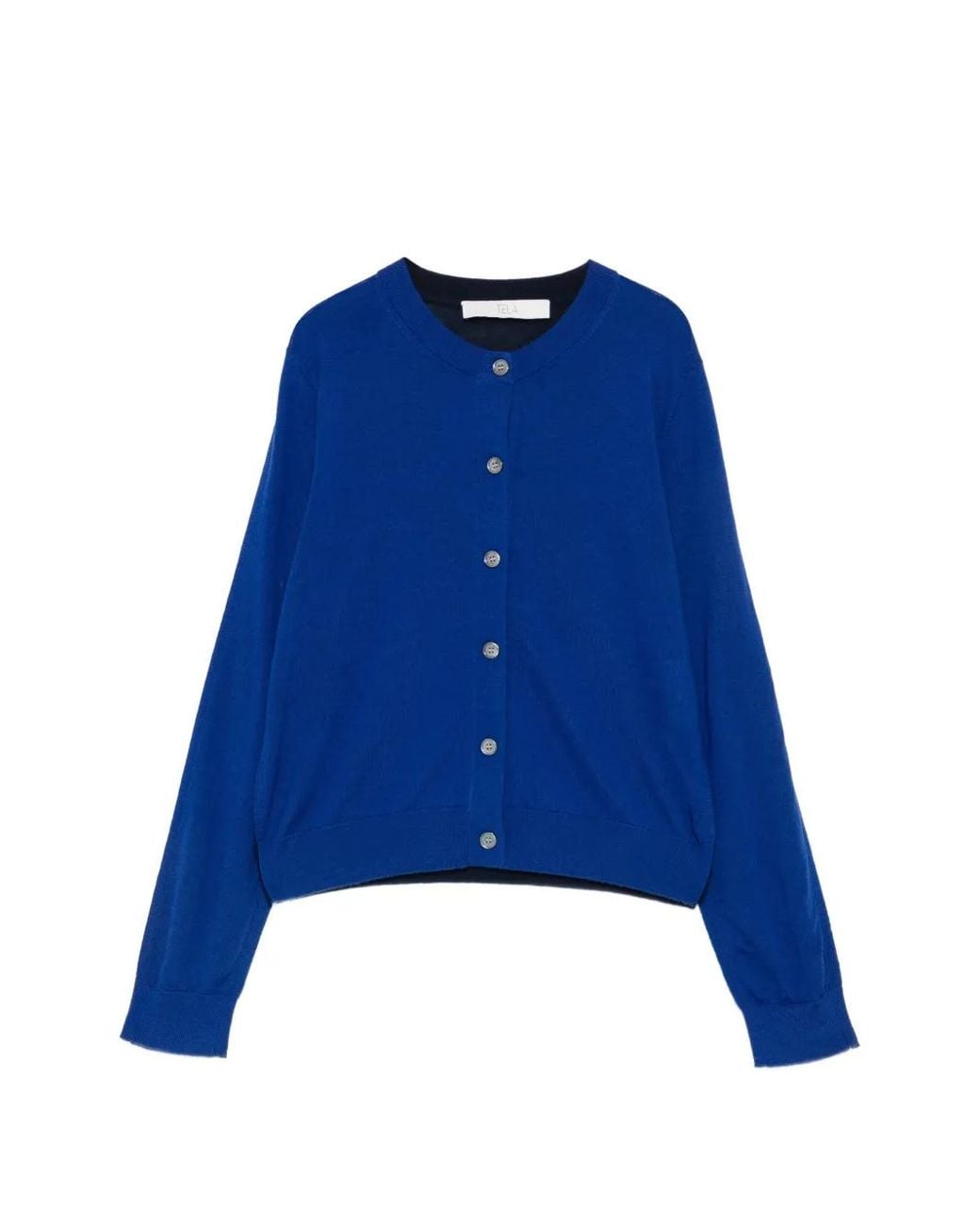 Tela Blue Button-Up Winny Cardigan