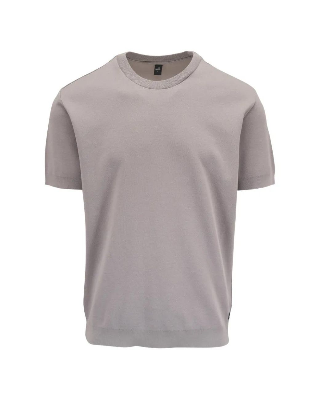 Wahts Gray Miles Ribbed-Trim Piqué T-Shirt for men
