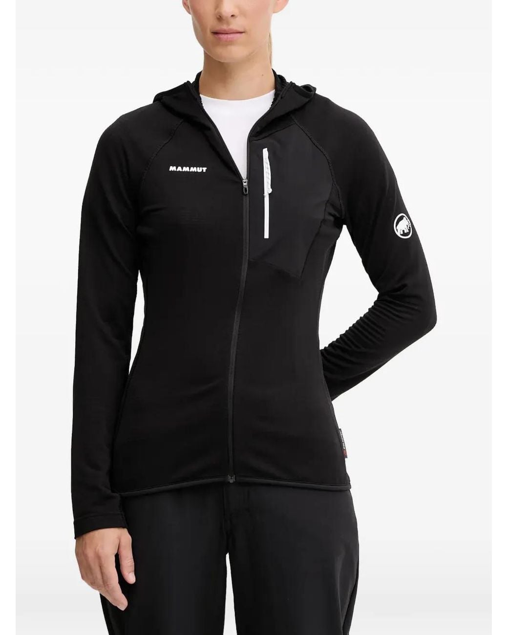 Mammut Top Met Capuchon in het Black