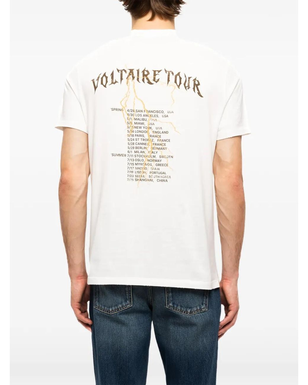 Zadig & Voltaire White Jimmy T-Shirt for men