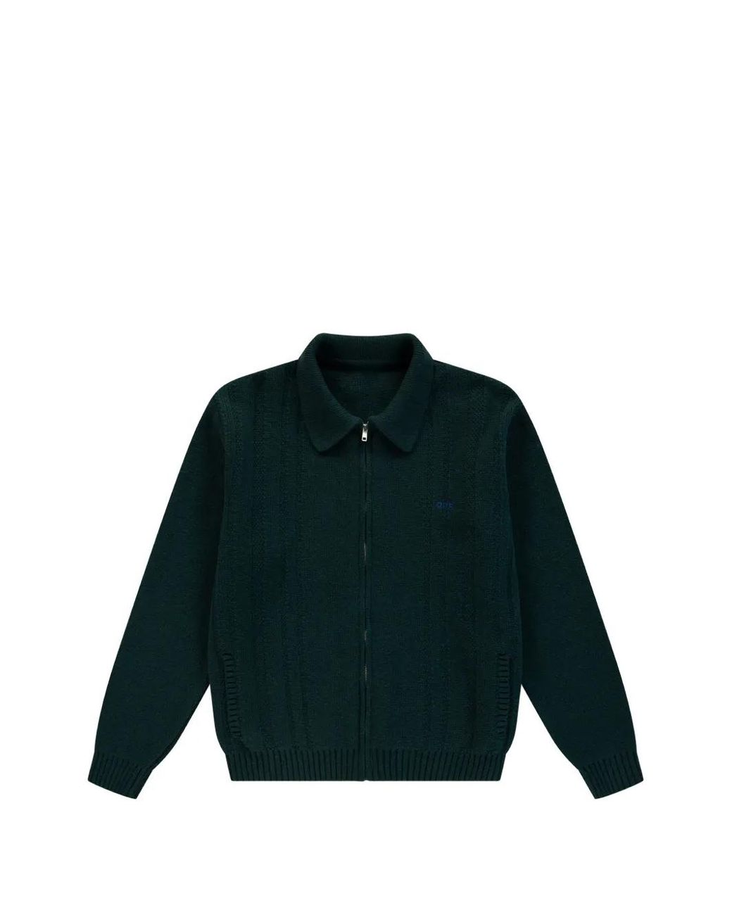 Arte' Green Cardigan À Fermeture Zippée for men
