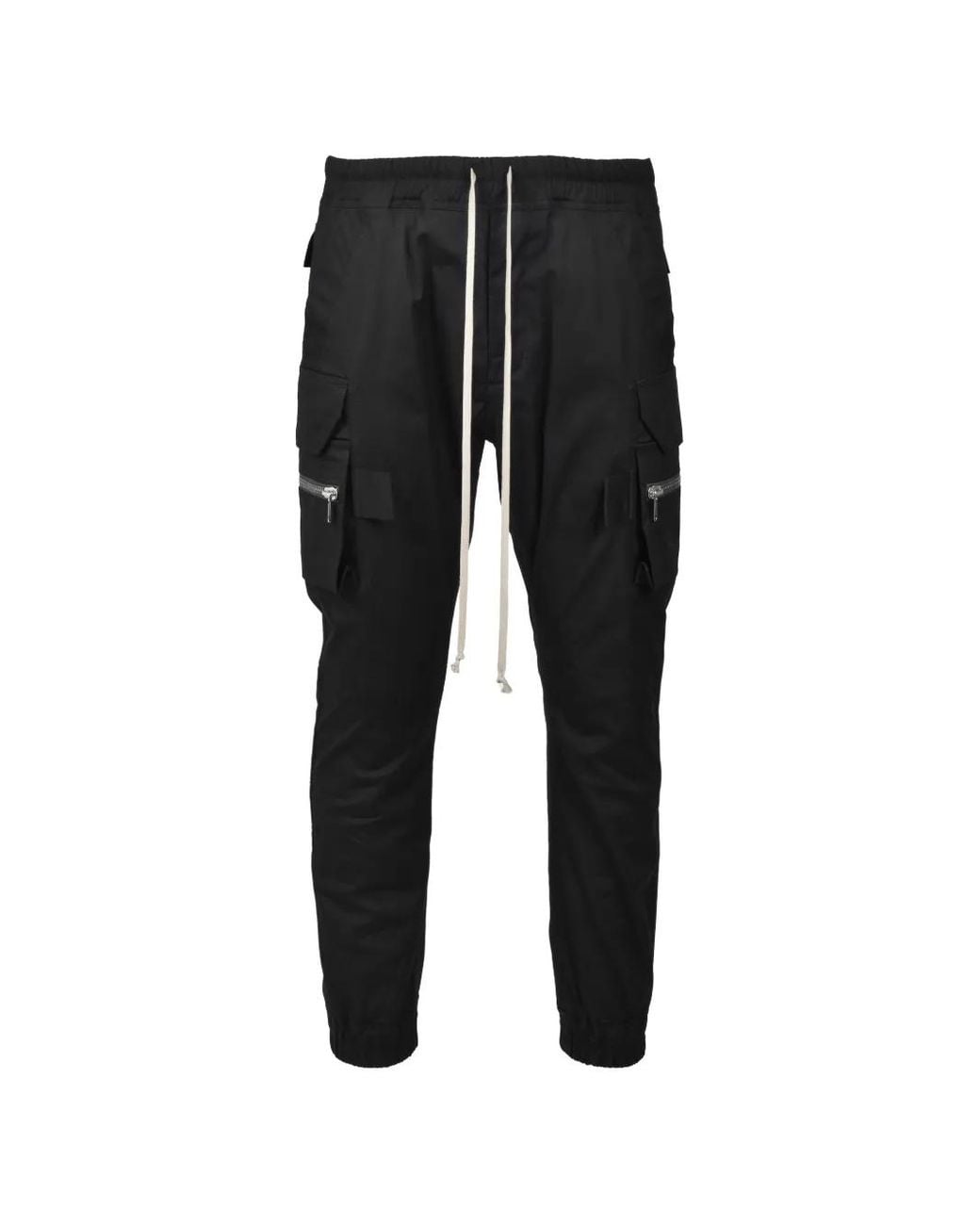 Rick Owens Black Mastodon Cargo Pants for men