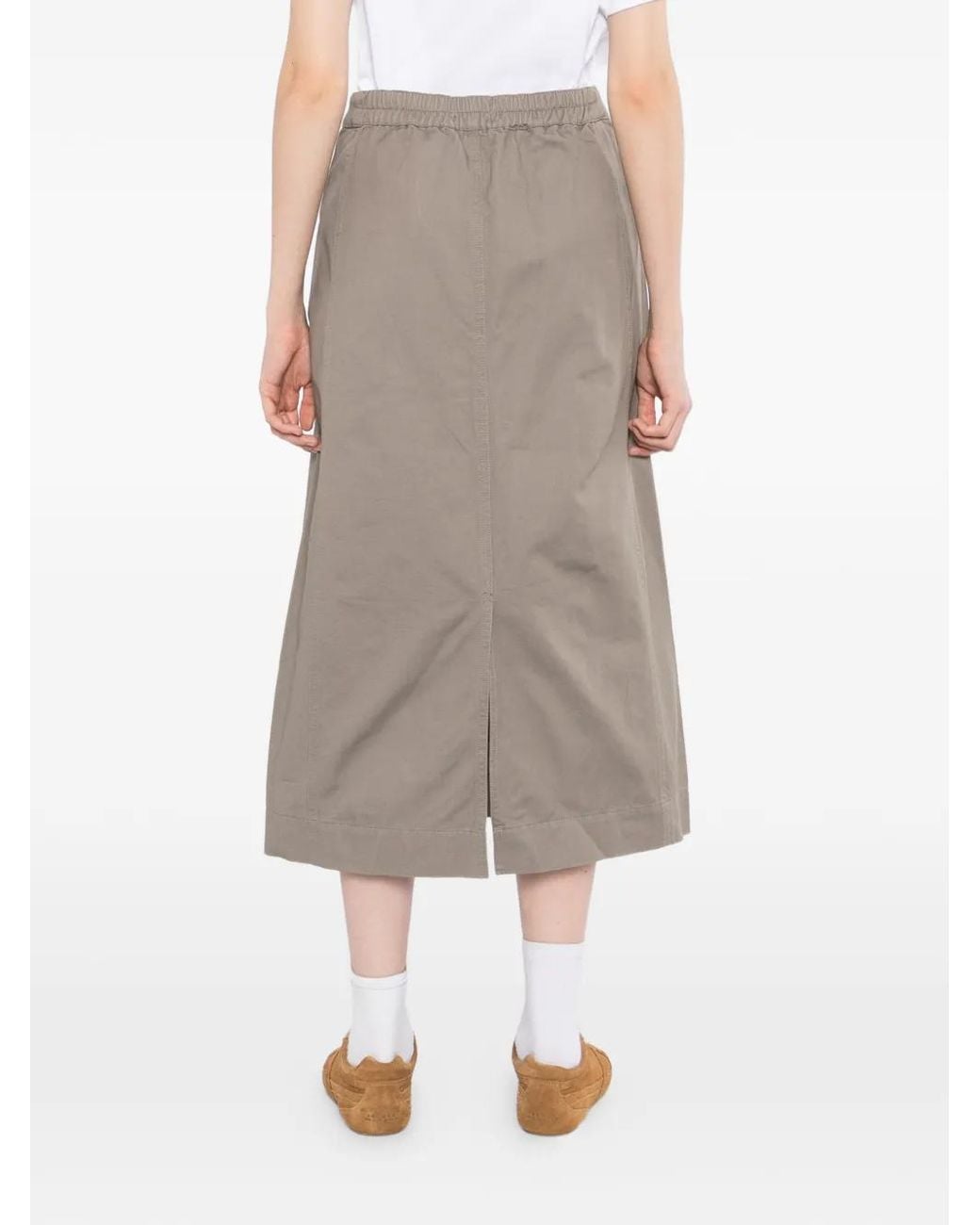 SPORT b. by agnès b. Gray Side-Slash Twill Skirt