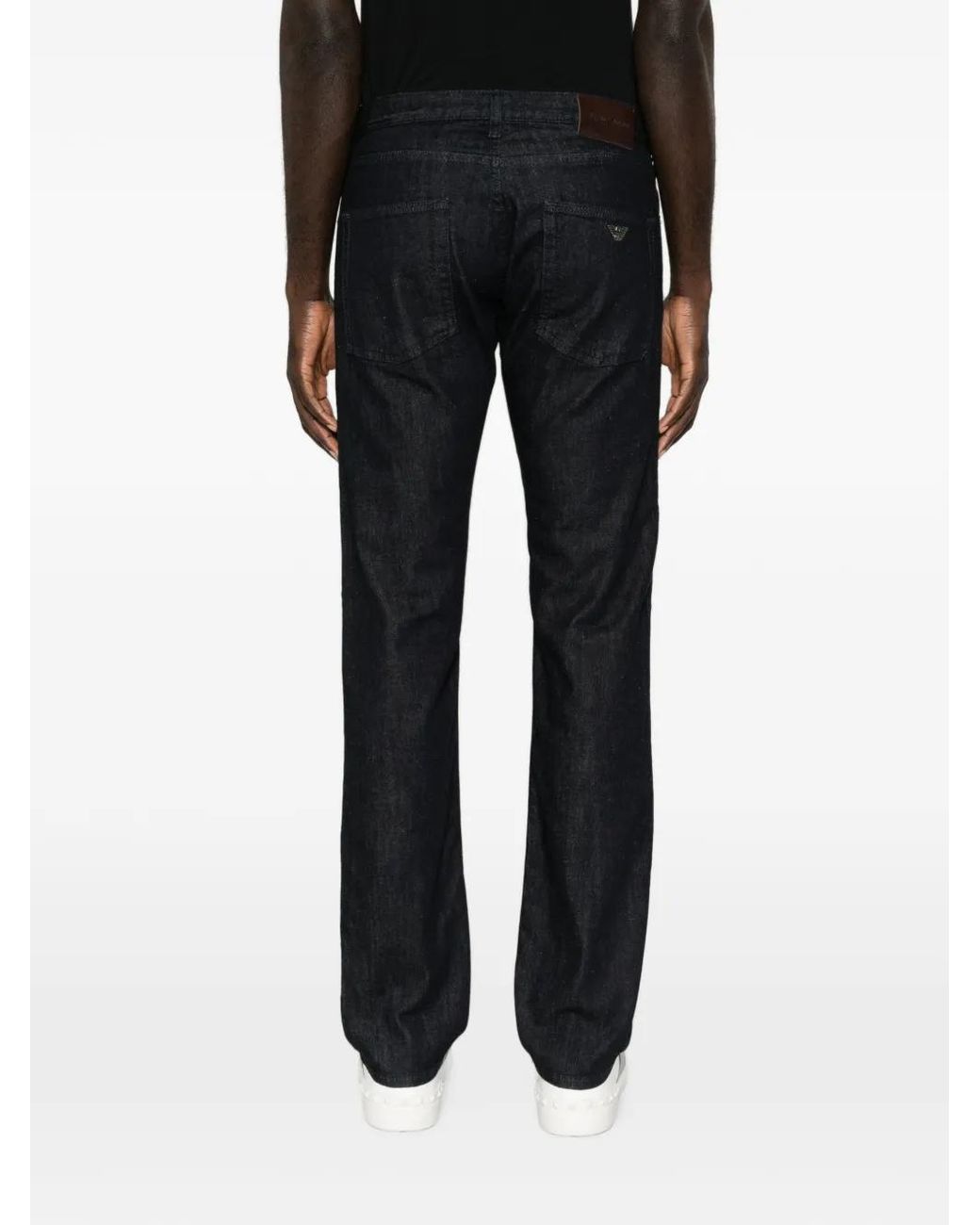 Emporio Armani Black Denim Cotton Jeans for men