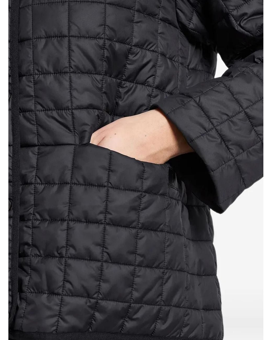 Didriksons Black Alba Quilted High-Neck Jacket