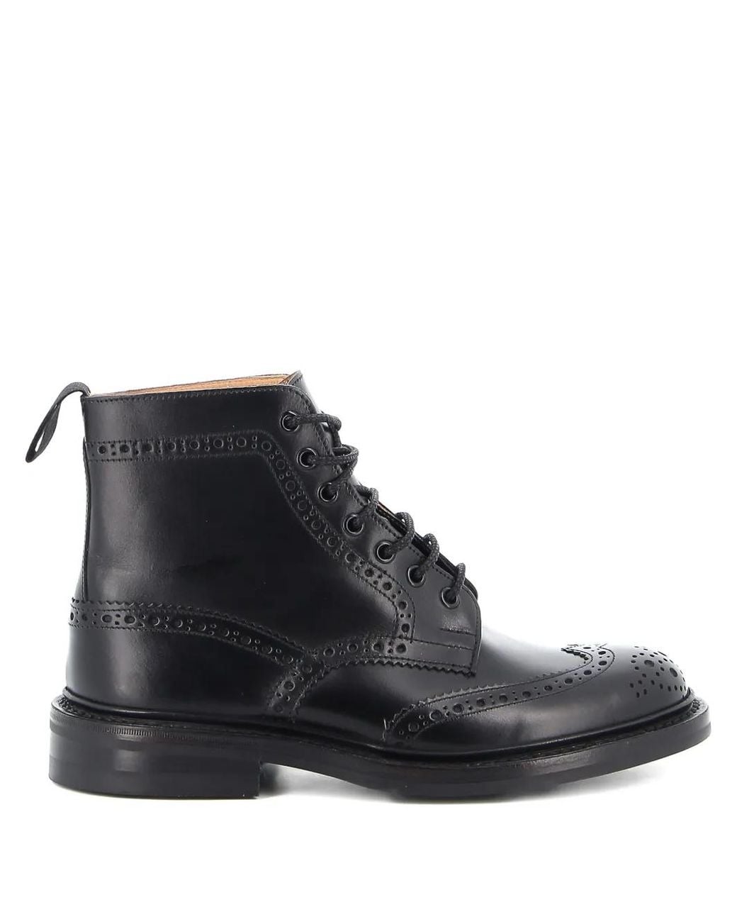 Botines De Piel Tricker's de hombre de color Black