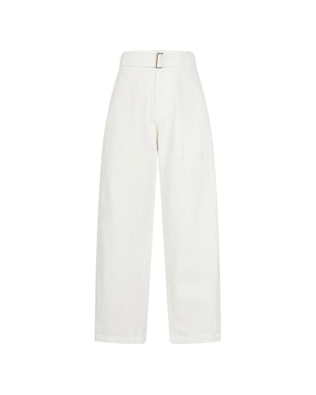 CROQUIS White Pantalon À Ceinture Intégrée for men