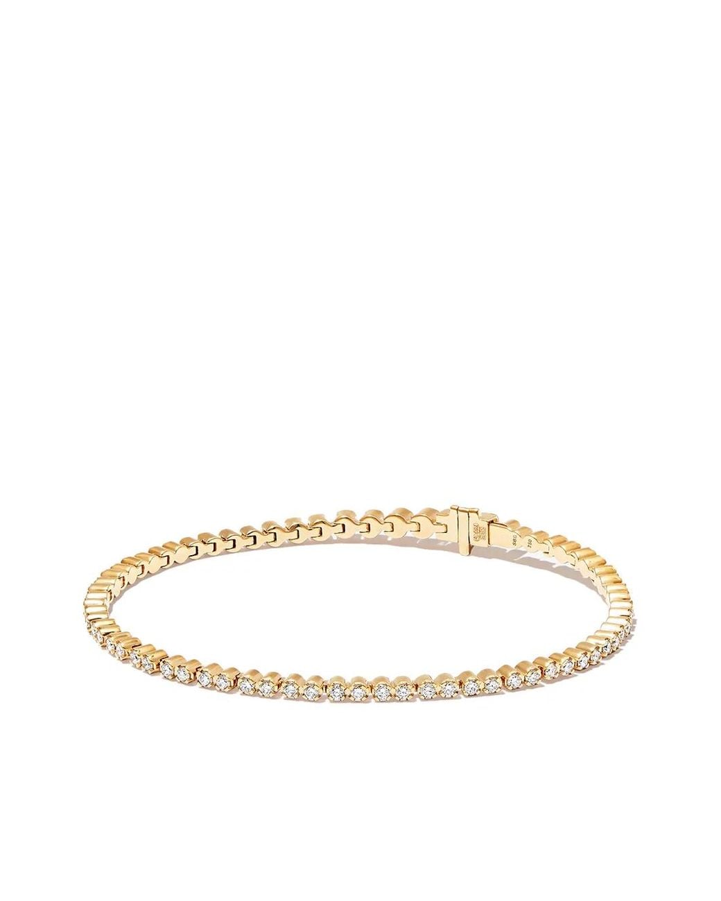 Sophie Bille Brahe Metallic 18Kt Diamond Tennis Bracelet