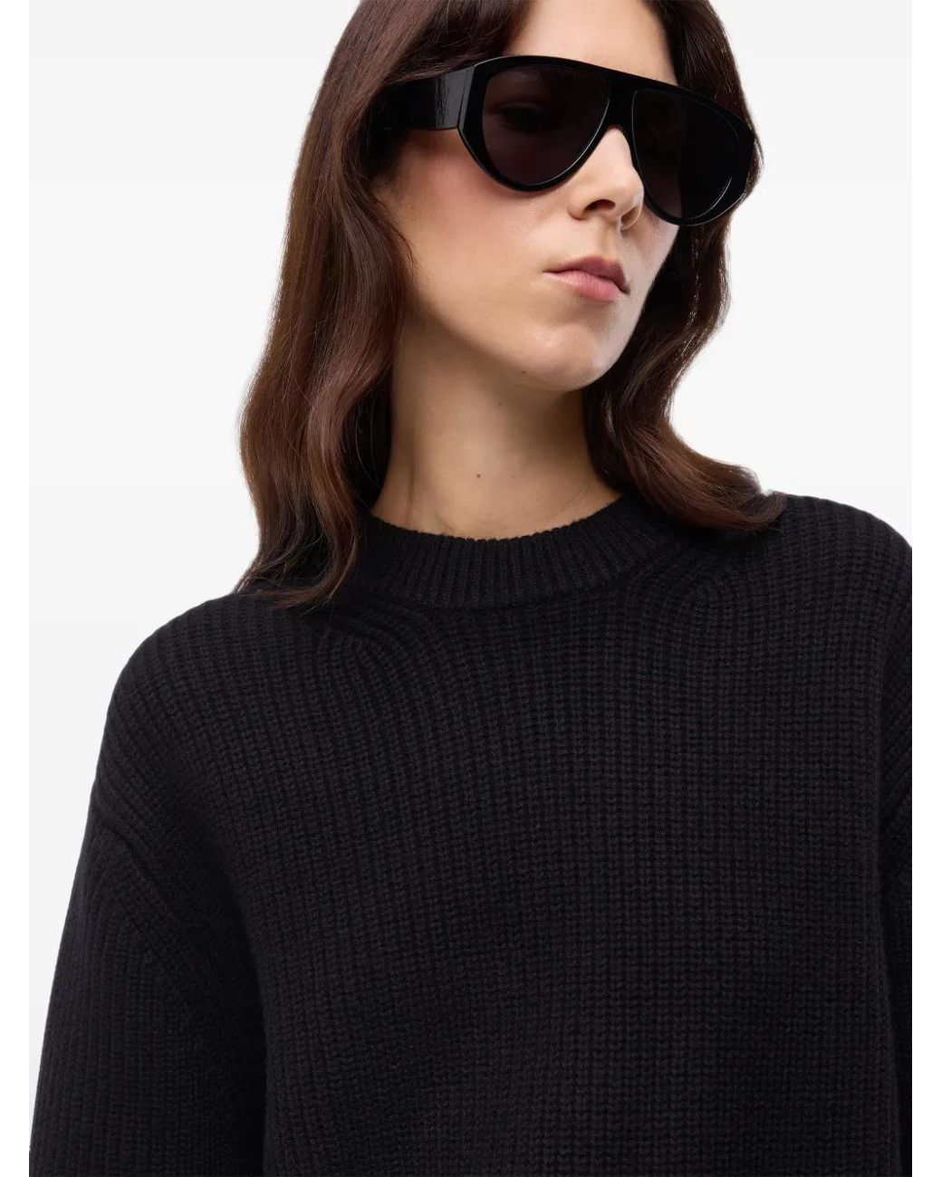Pinko Black Gerippter Pullover