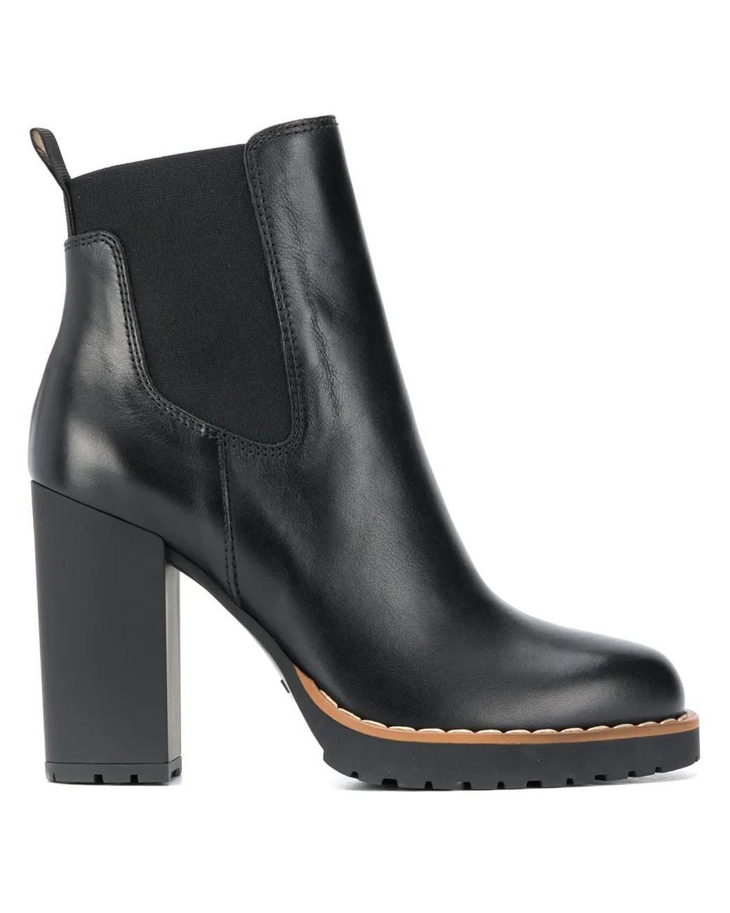 Hogan Black High-Heel 100Mm Ankle Boots
