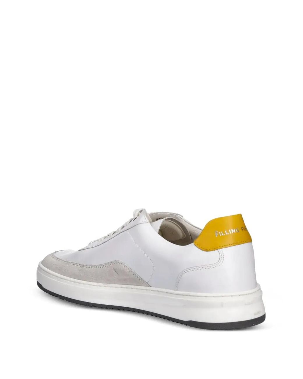 Filling Pieces White Mondo Squash Leather Sneakers for men