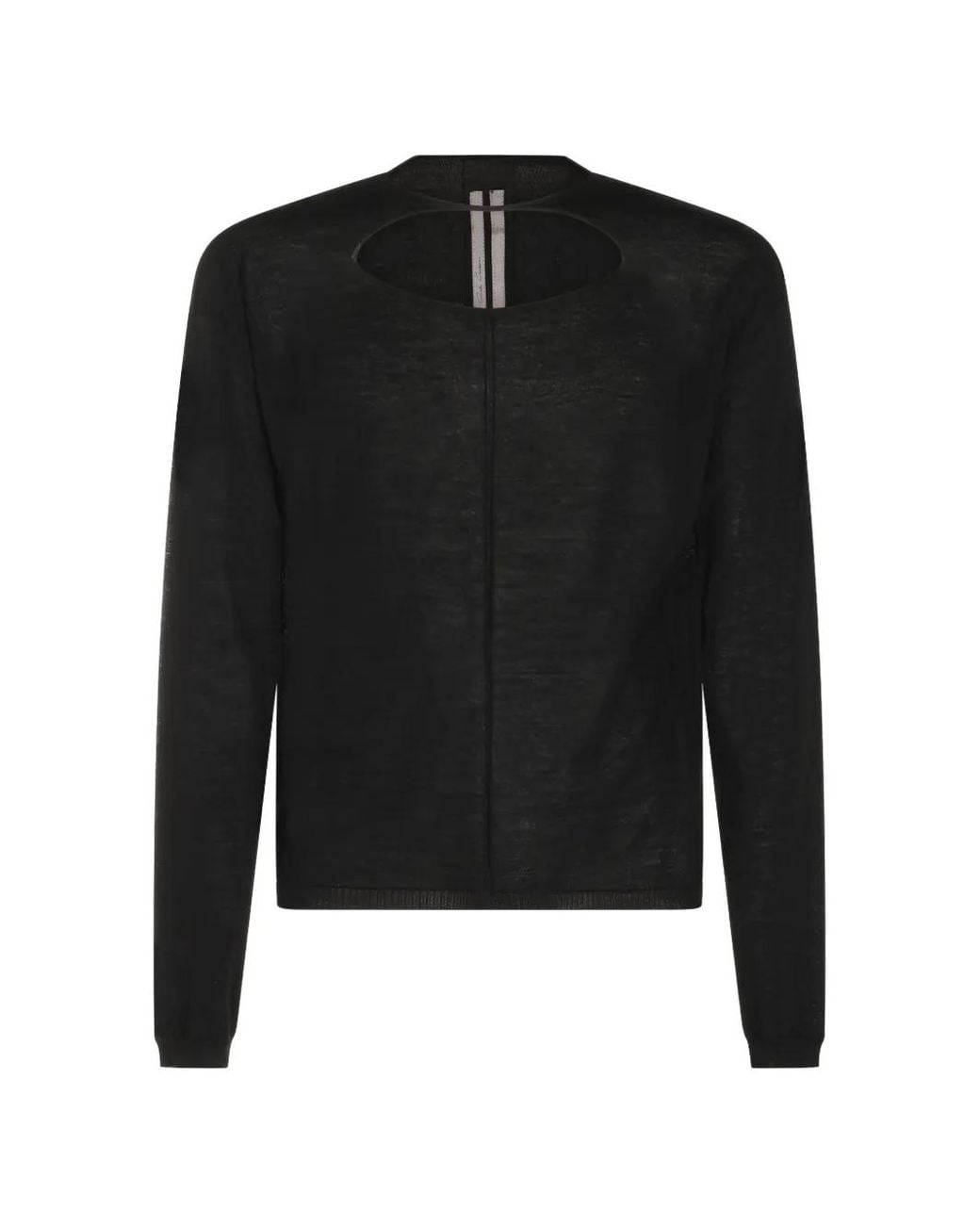 Pull À Découpe Rick Owens pour homme en coloris Black