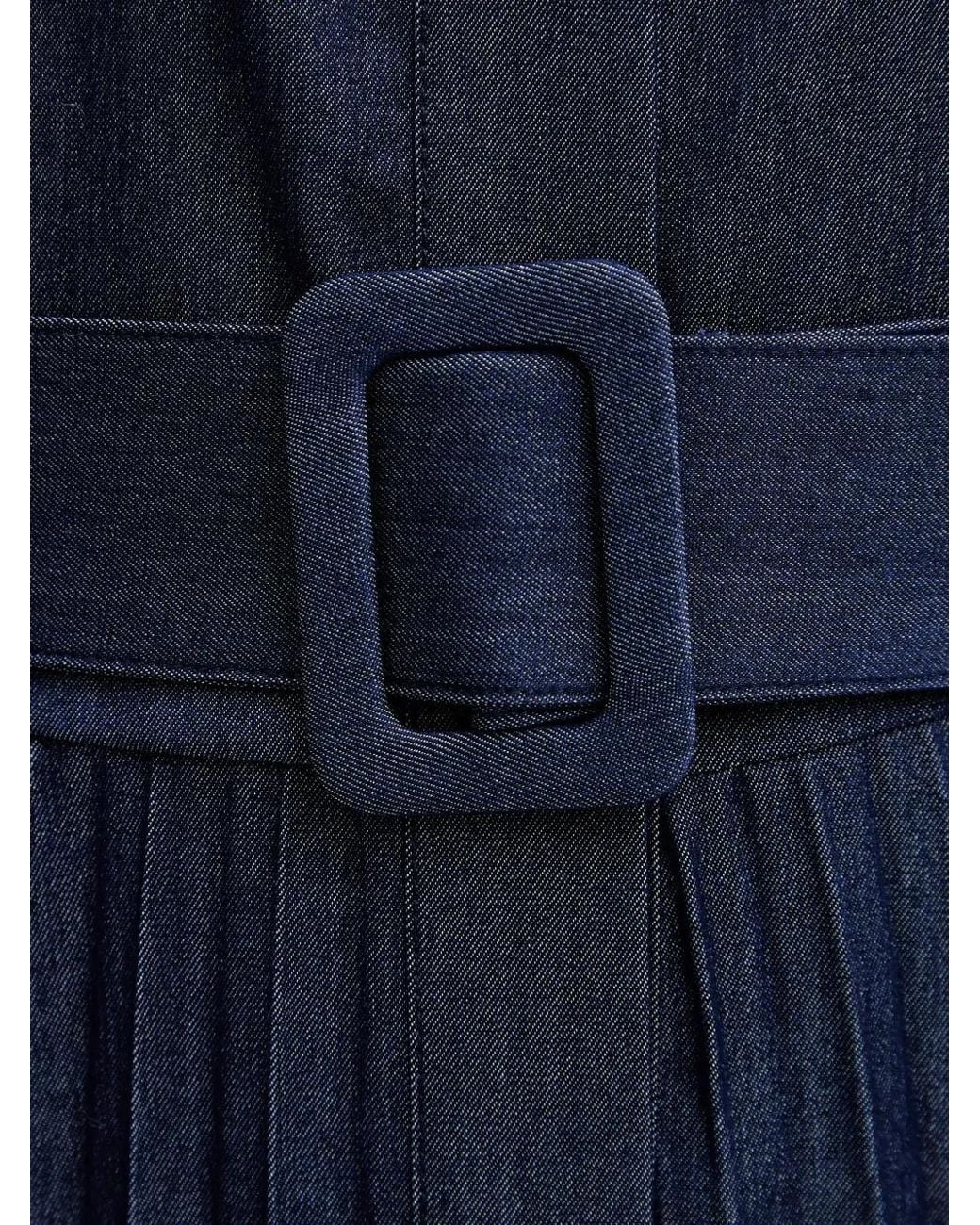 Fracomina Blue Midikleid mit Gürtel