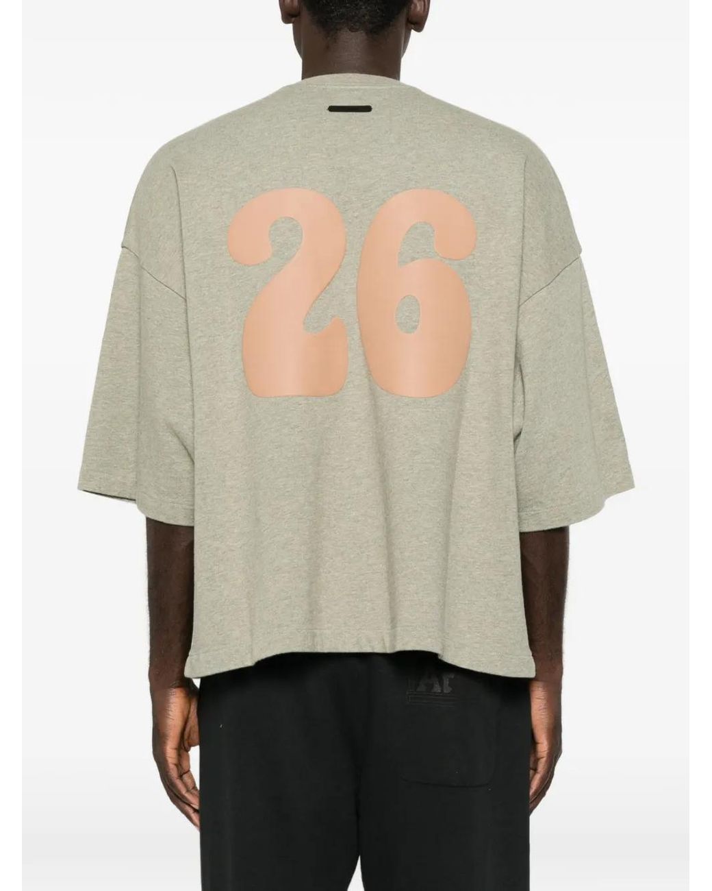 Fear Of God Natural Logo-Print Round-Neck T-Shirt for men