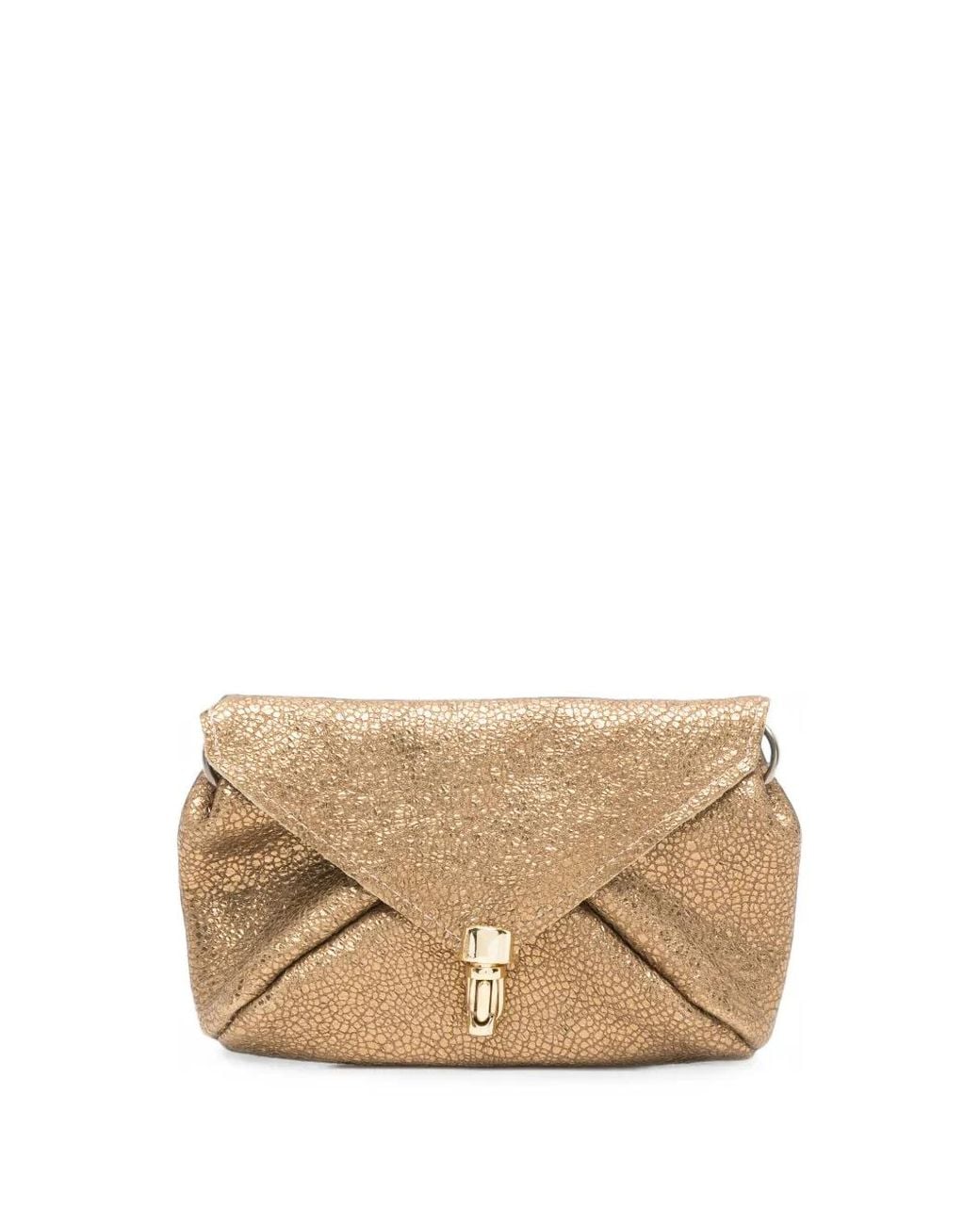 UN TÈ DA MATTI Natural Pochette Ghiro À Effet Craquelé