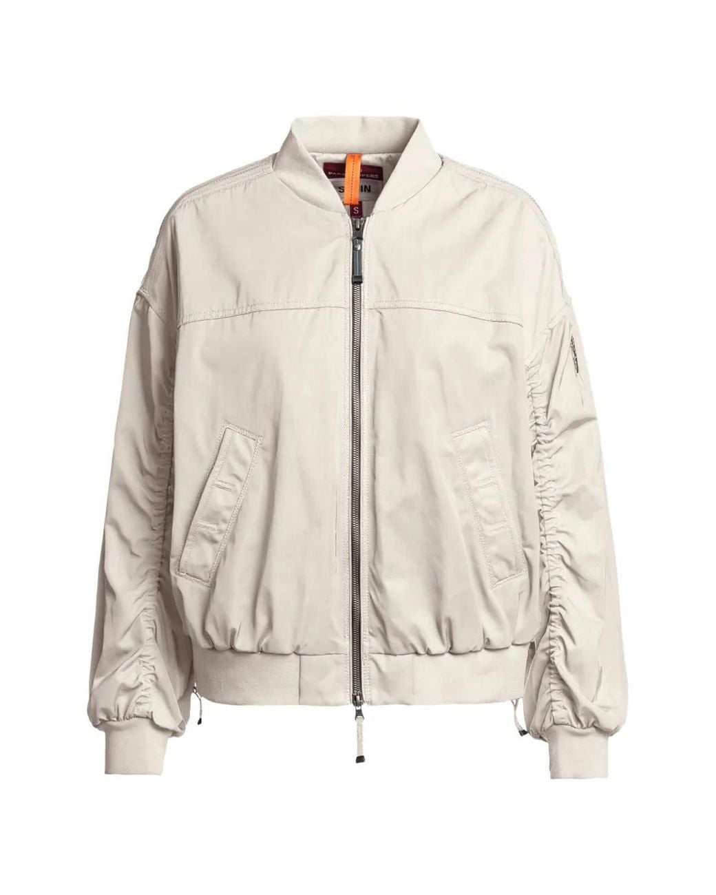 Parajumpers Natural Ruched Bomber Jacket