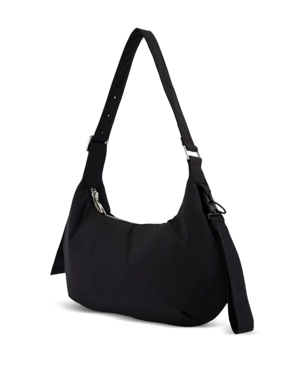 Samsøe & Samsøe Black Medium Zip-Fastening Curved Shoulder Bag