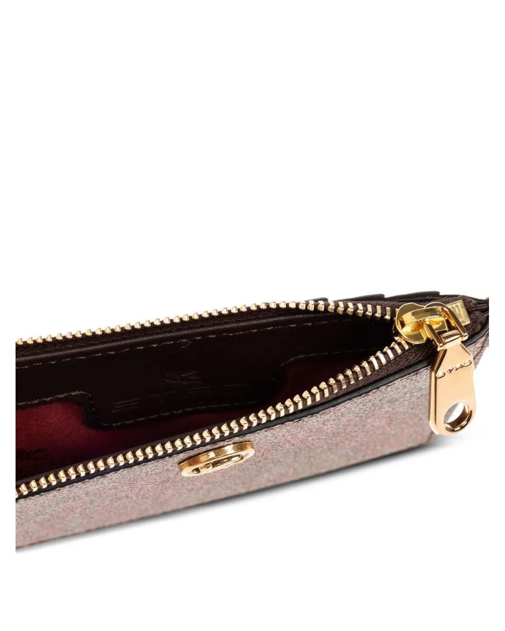 Etro Brown Kartenetui Mit Arnika-Motiv
