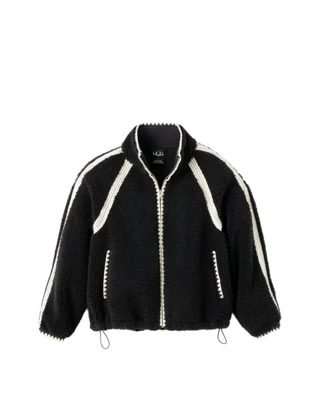 Ugg Black Nikia Crochet Fluff Jacket