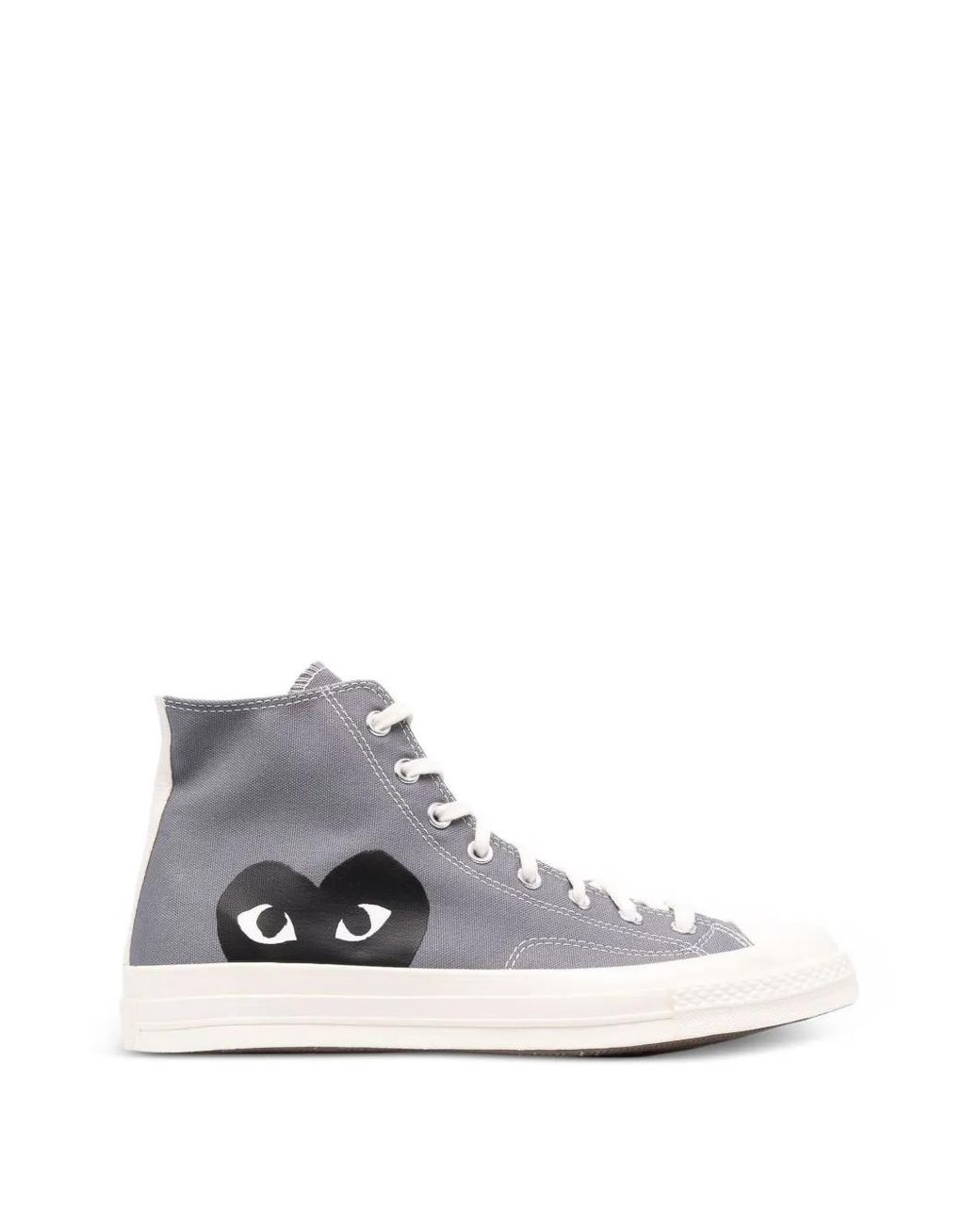 COMME DES GARÇONS PLAY White High-Top Sneakers
