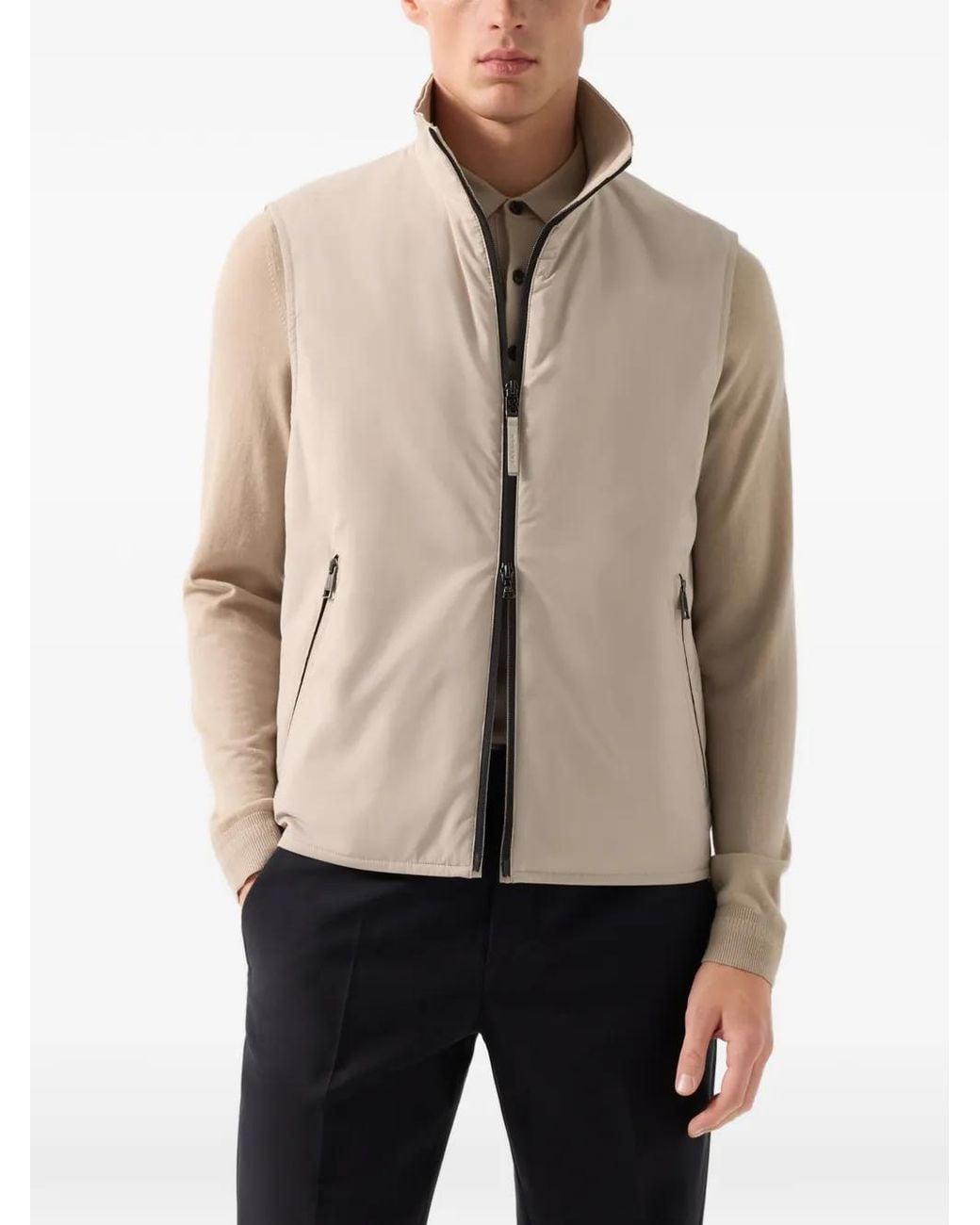 Bogner Natural Gilet Jonny À Col Montant for men