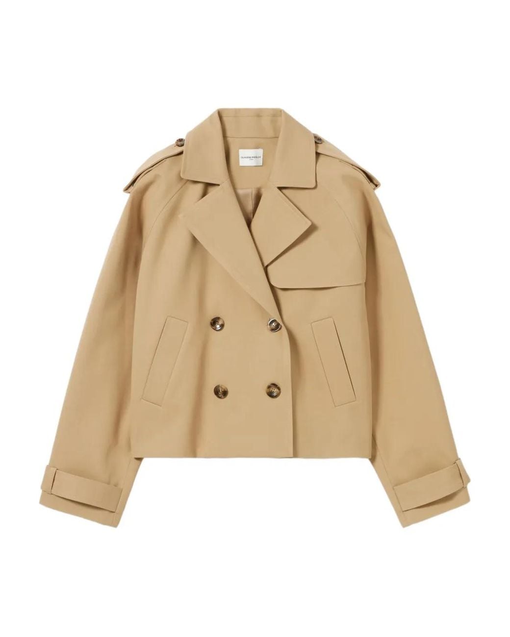 Claudie Pierlot Natural Short Trench Jacket
