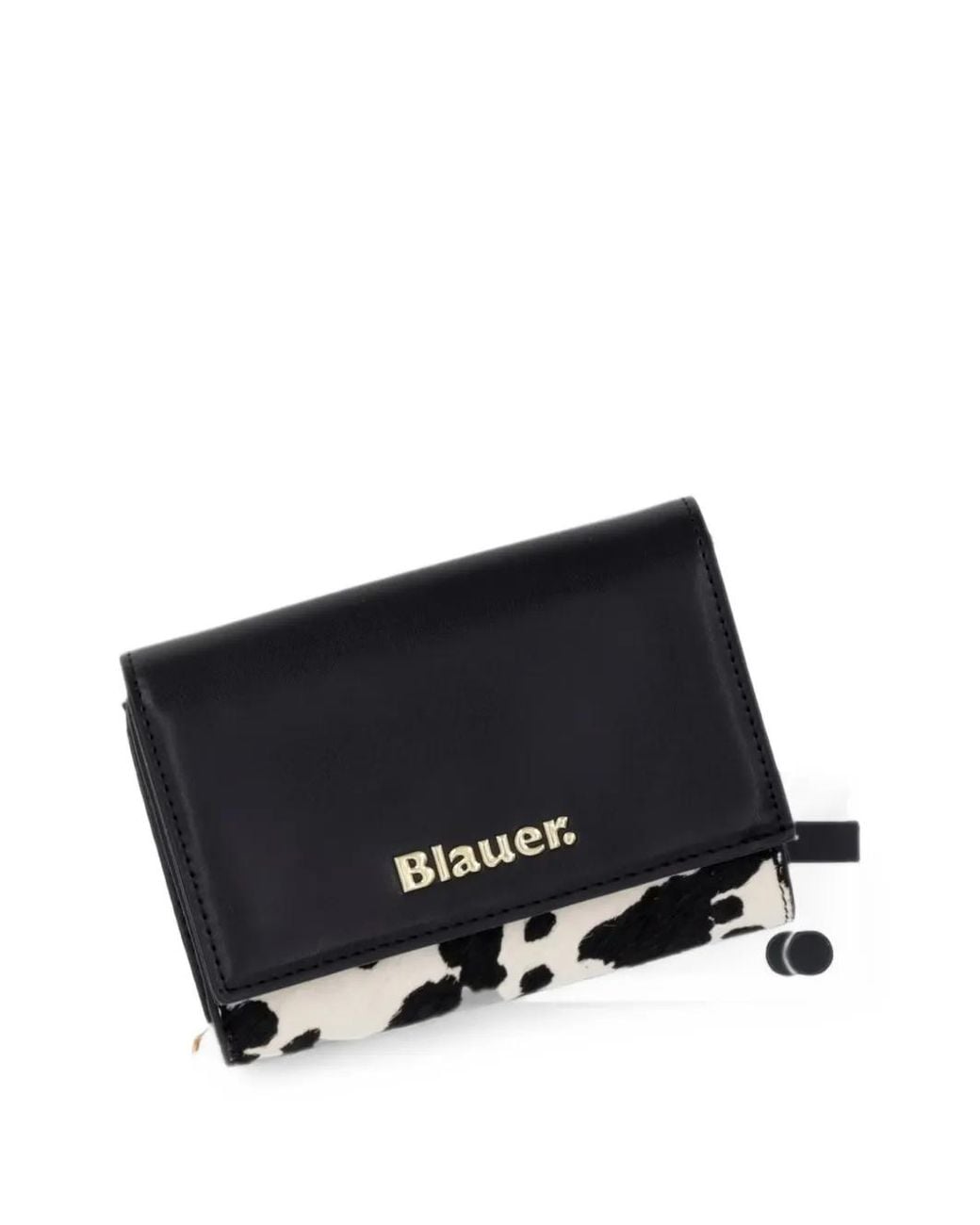 Blauer Black Cow-Print Wallet