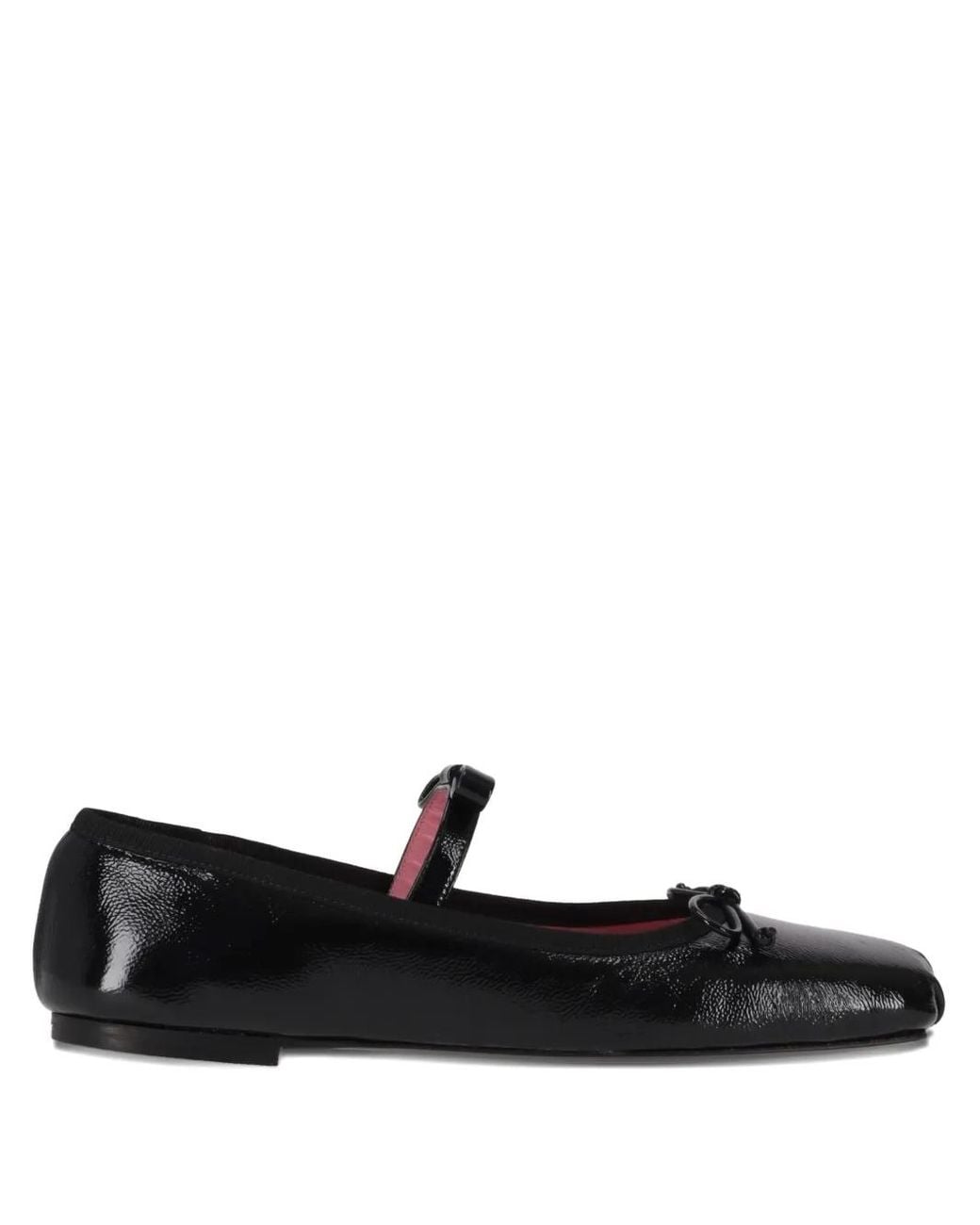 Vivetta Black Ballerina Classic Bow-Strap Ballet Flats