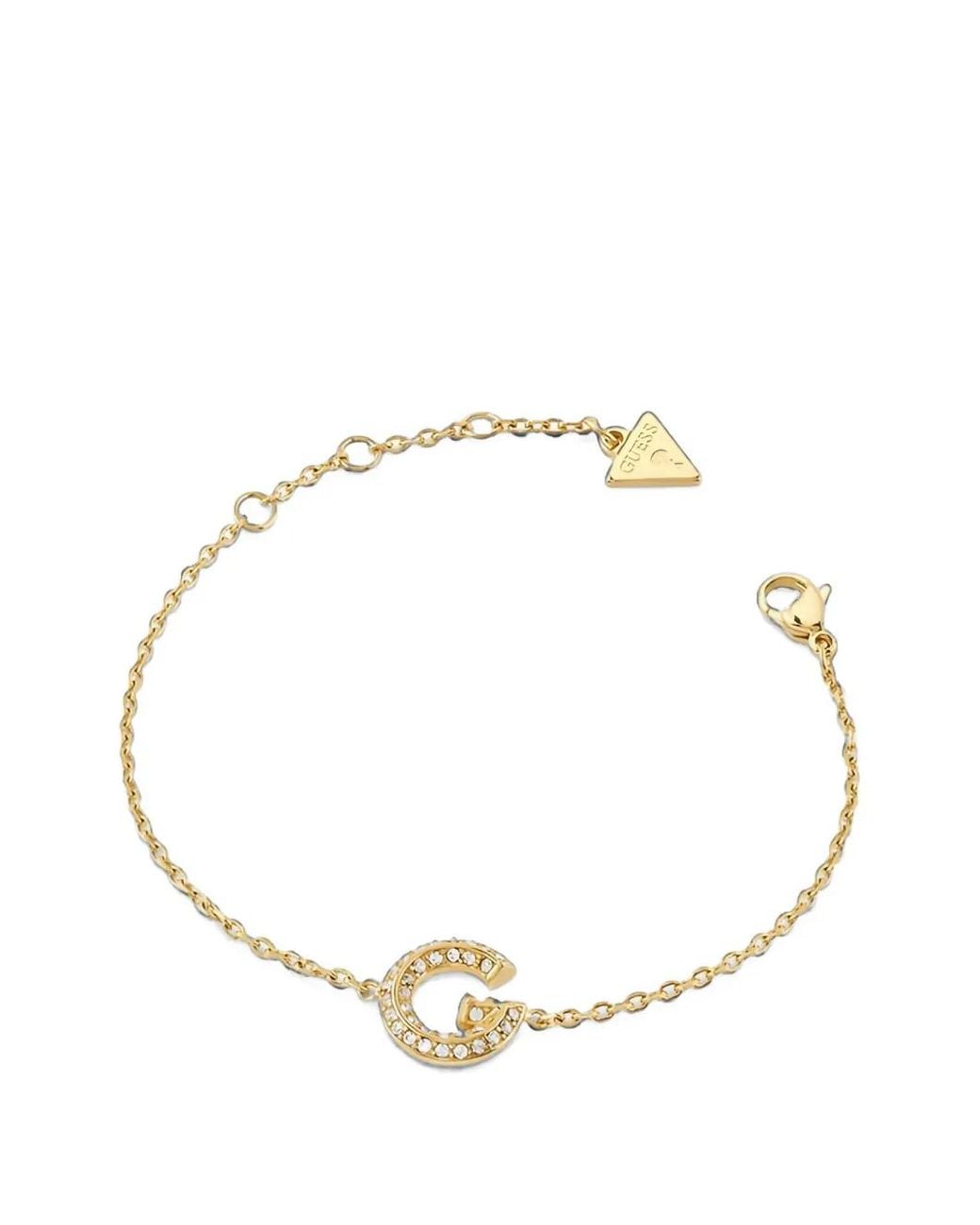 Guess Metallic G Pavé-Set Crystal-Embellished Bracelet