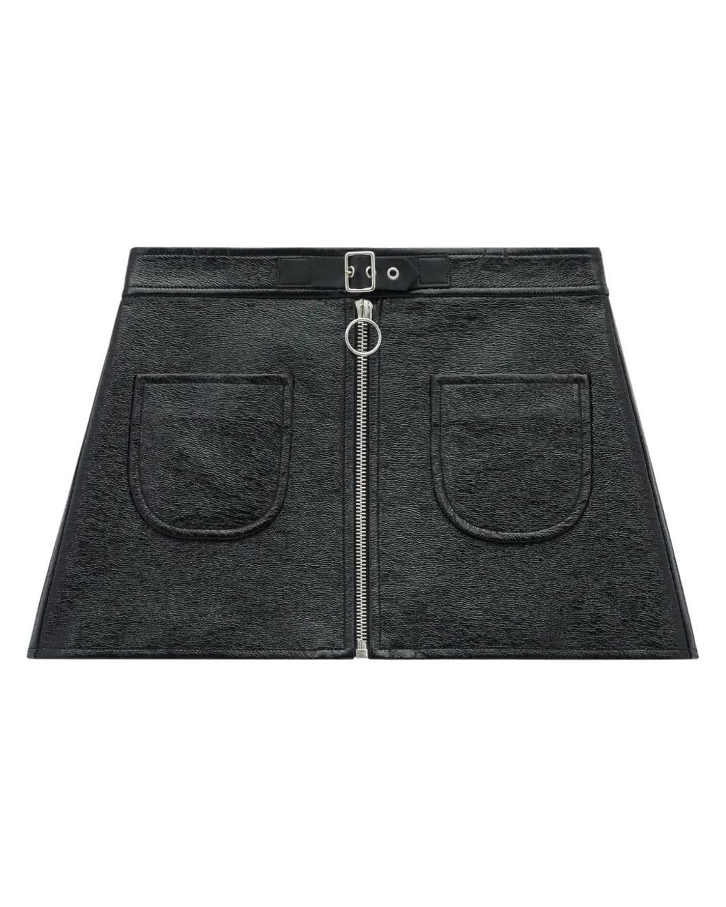 Courreges Black Mini Skirt