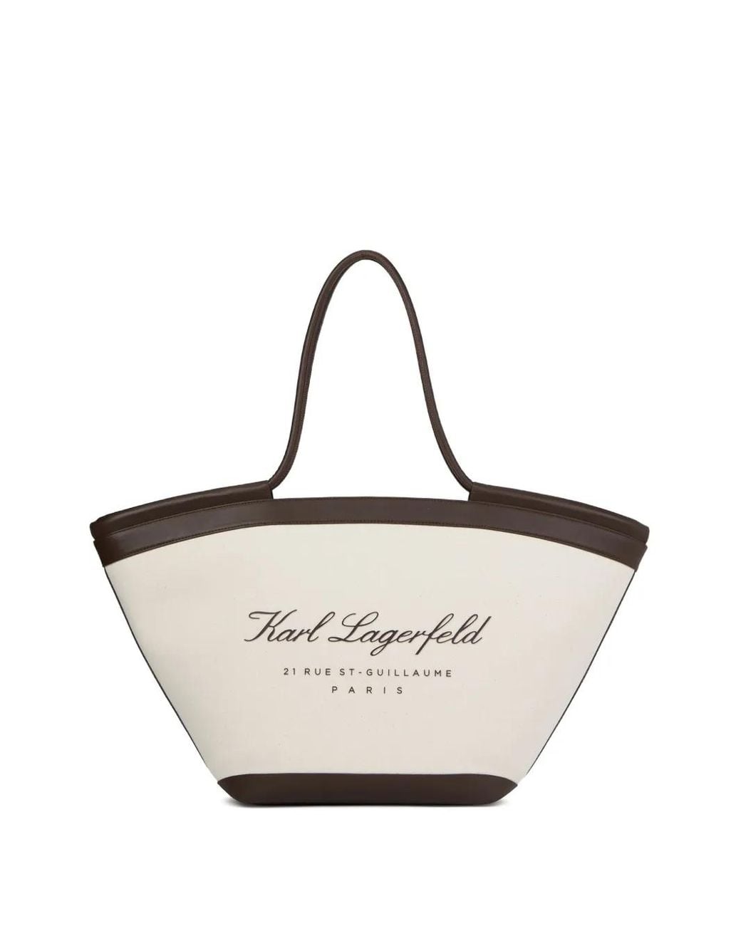 Karl Lagerfeld Natural Large Hotel Karl Beach Bag