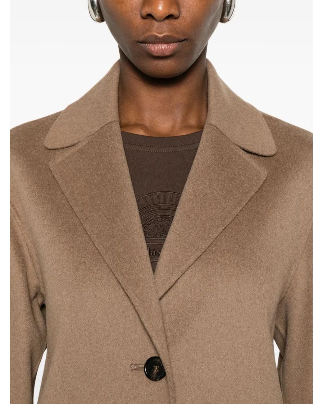 Max Mara Natural Button Pocket Jacket