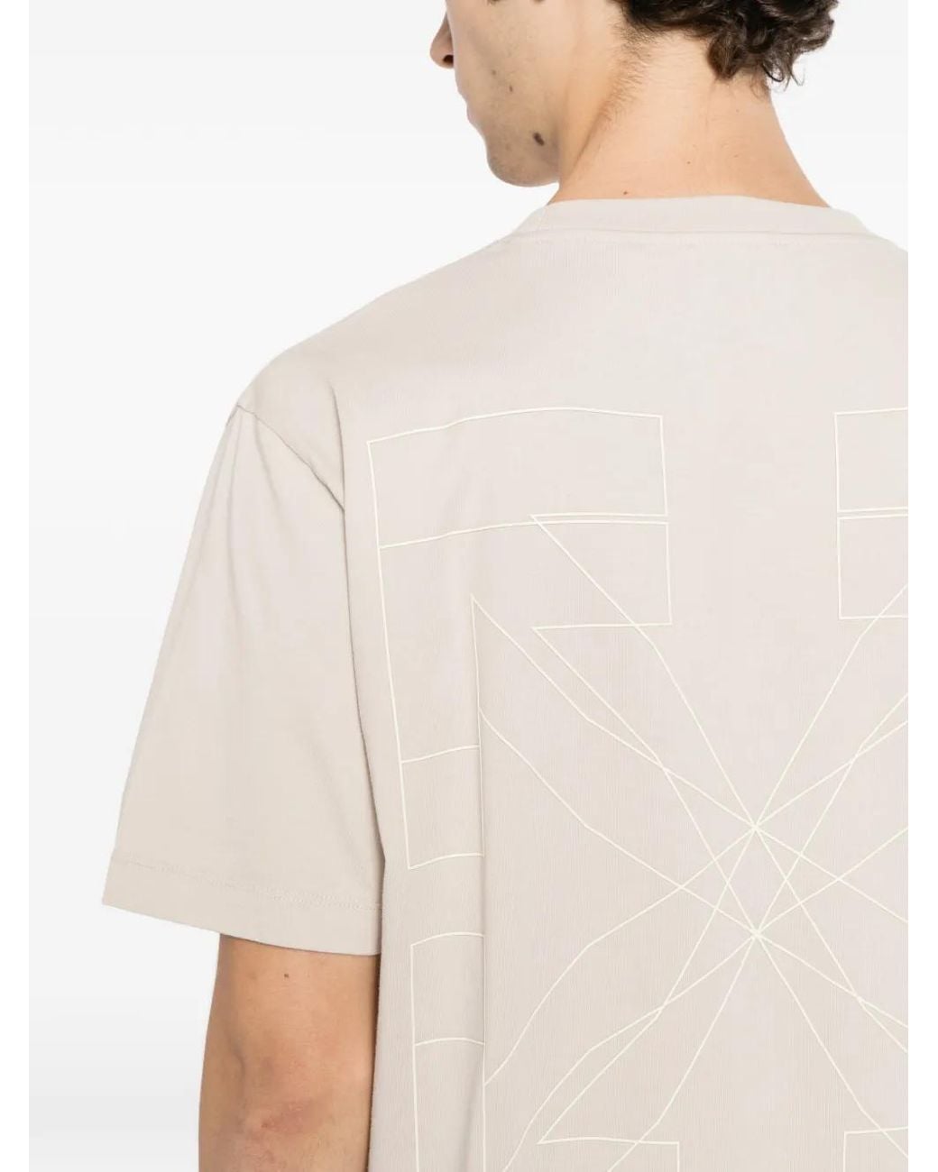 Off-White c/o Virgil Abloh White Outline Double-Arrow T-Shirt for men