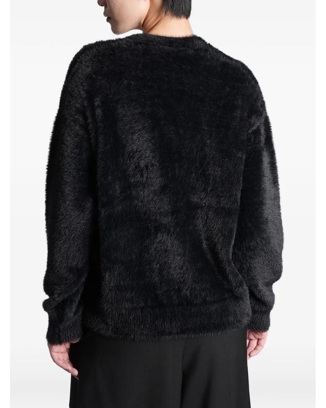 Alexander Wang Black Textured Chenille V-Neck Cardigan