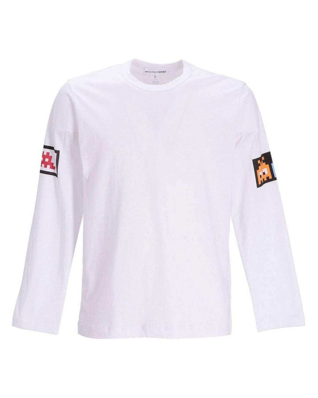 T-shirt a maniche lunghe con stampa grafica Bianco Farfetch Abbigliamento Top e t-shirt T-shirt T-shirt a maniche lunghe 