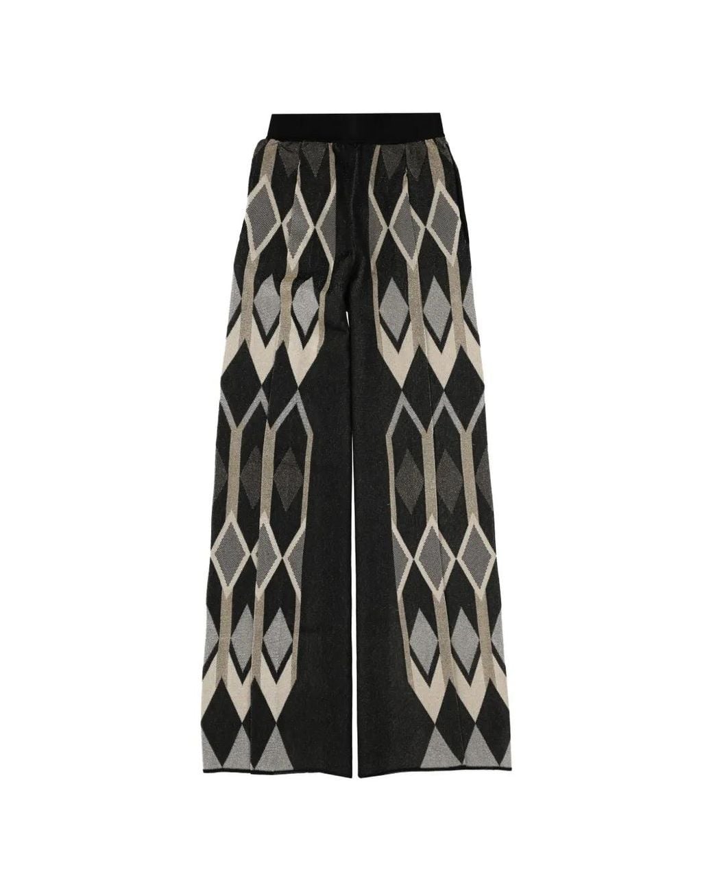 Circus Hotel Black Diamond Geometric Trousers