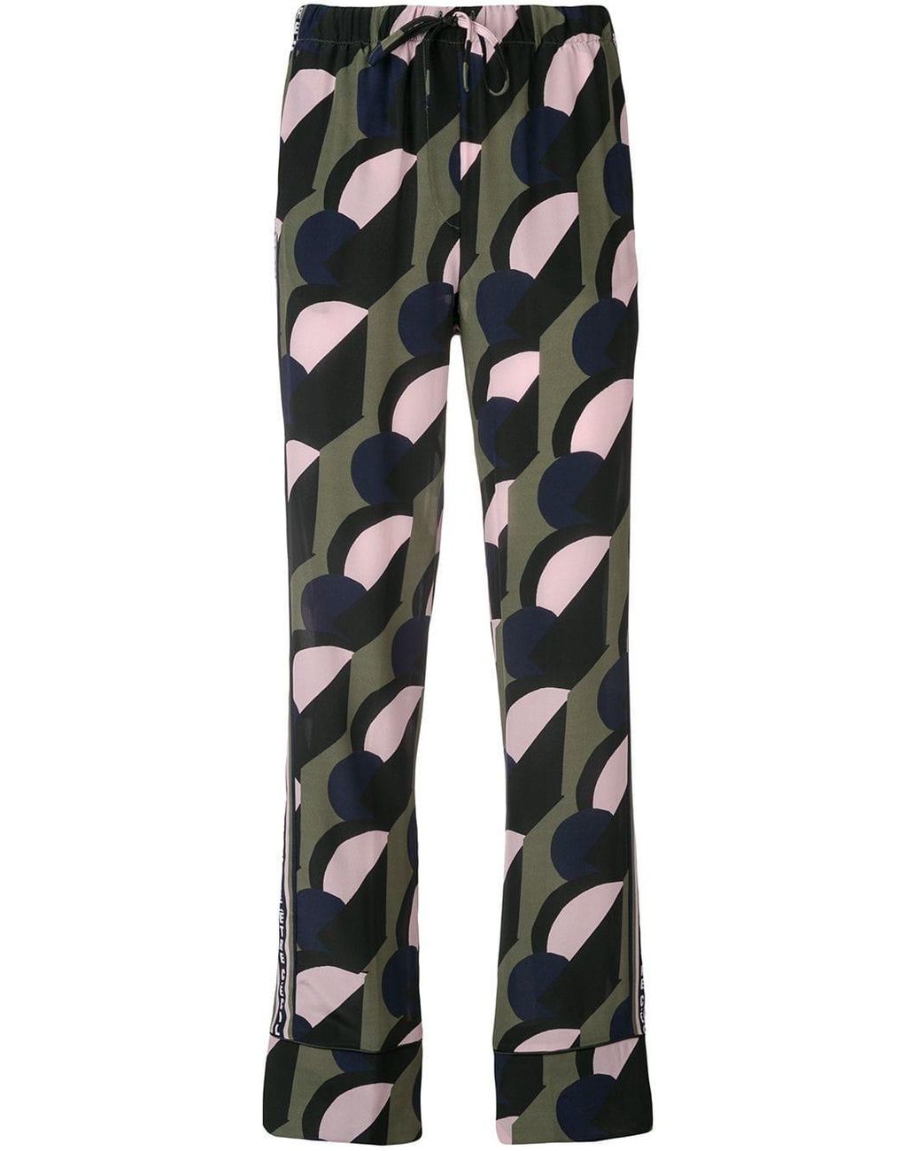 Être Cécile Green Silk Pants in Green - Save 8% - Lyst