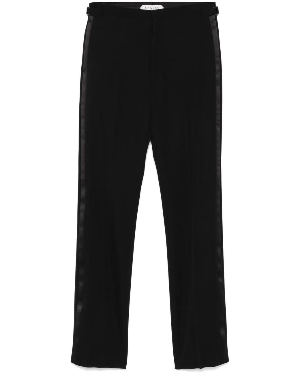 Lanvin Black Stripe-Detailed Trousers for men