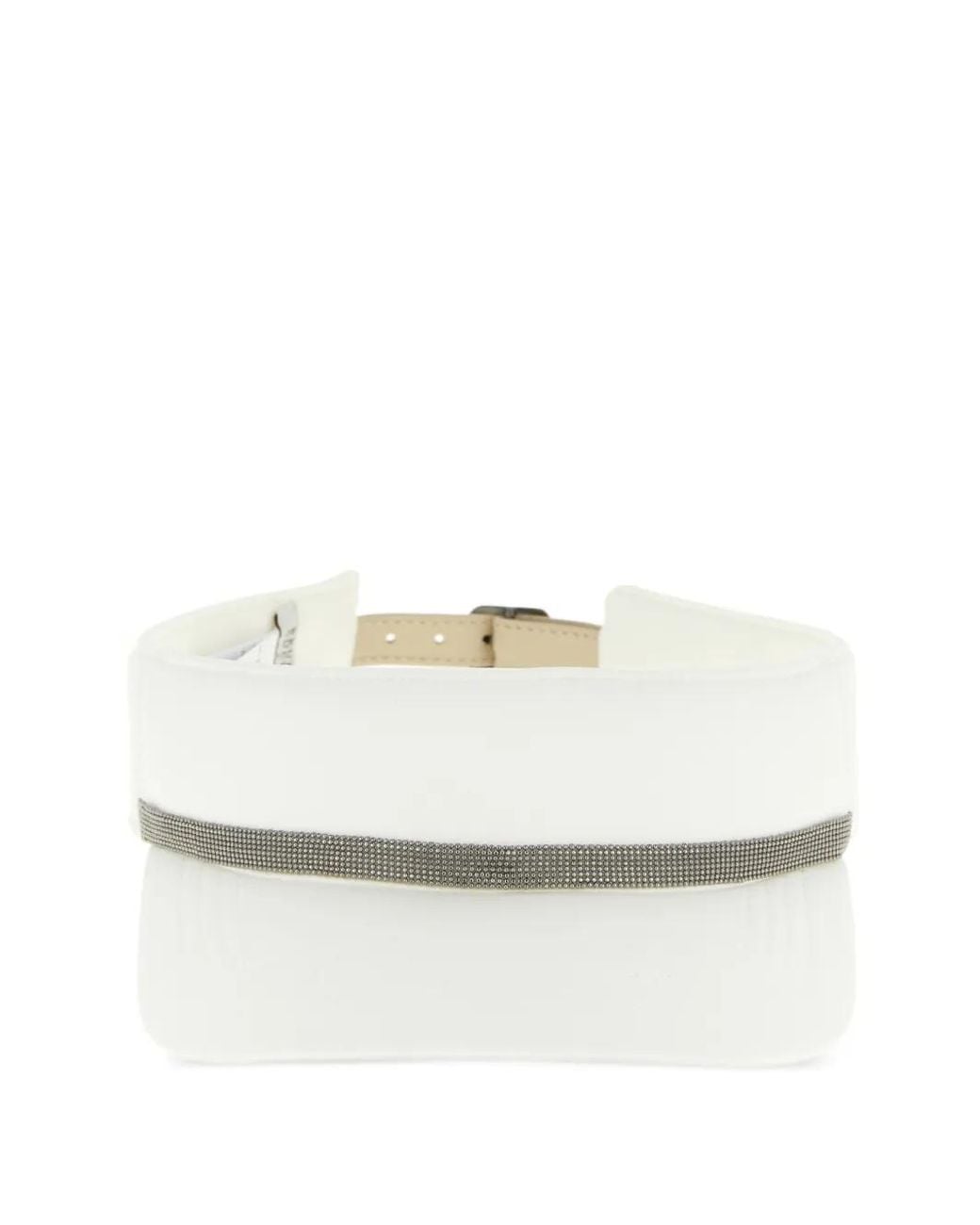 Brunello Cucinelli White Classic Cap