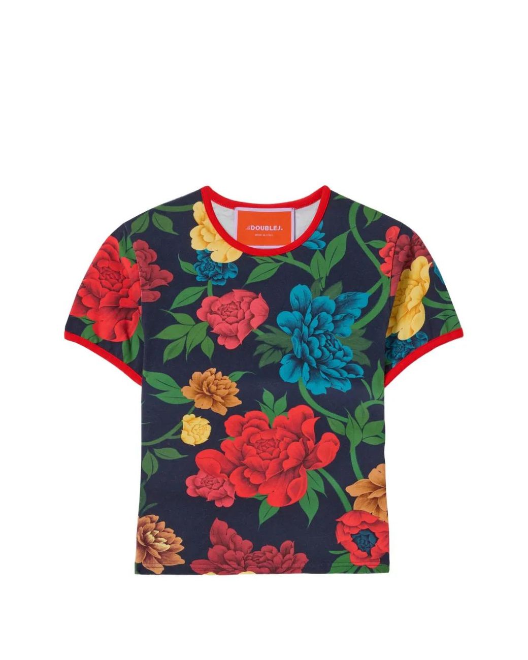 LaDoubleJ The Cu-Tee Cropped Top in het Red