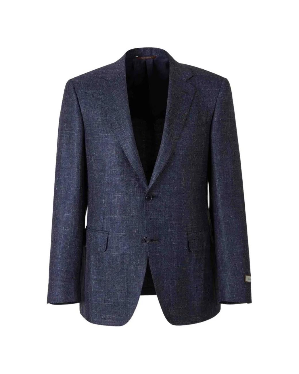 Canali Blue Single-Breasted Blazer for men
