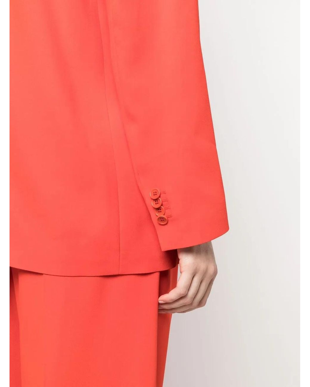 Aspesi Red Single-Breasted Blazer