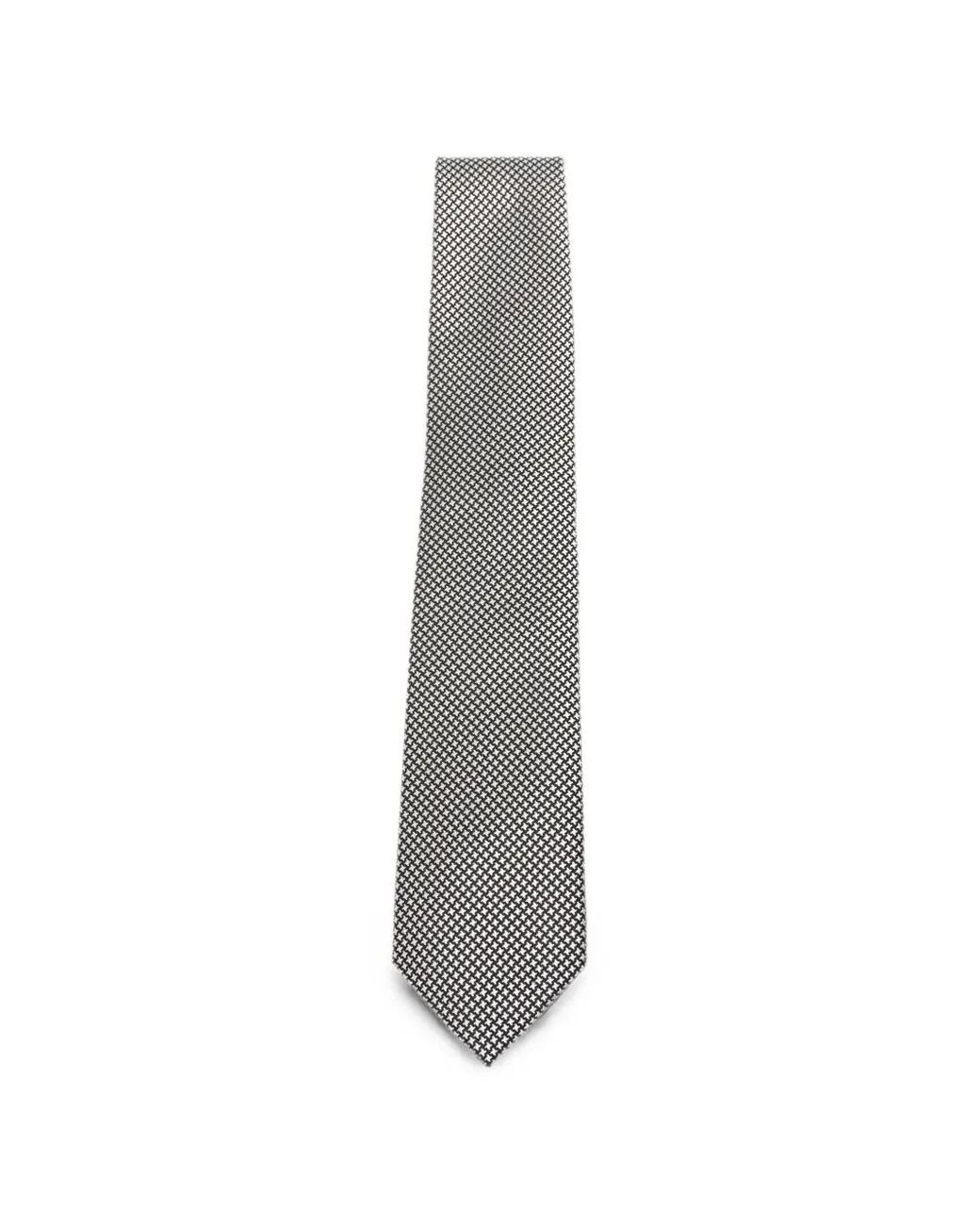 Tom Ford Krawatte Mit Mikro-Muster in White für Herren