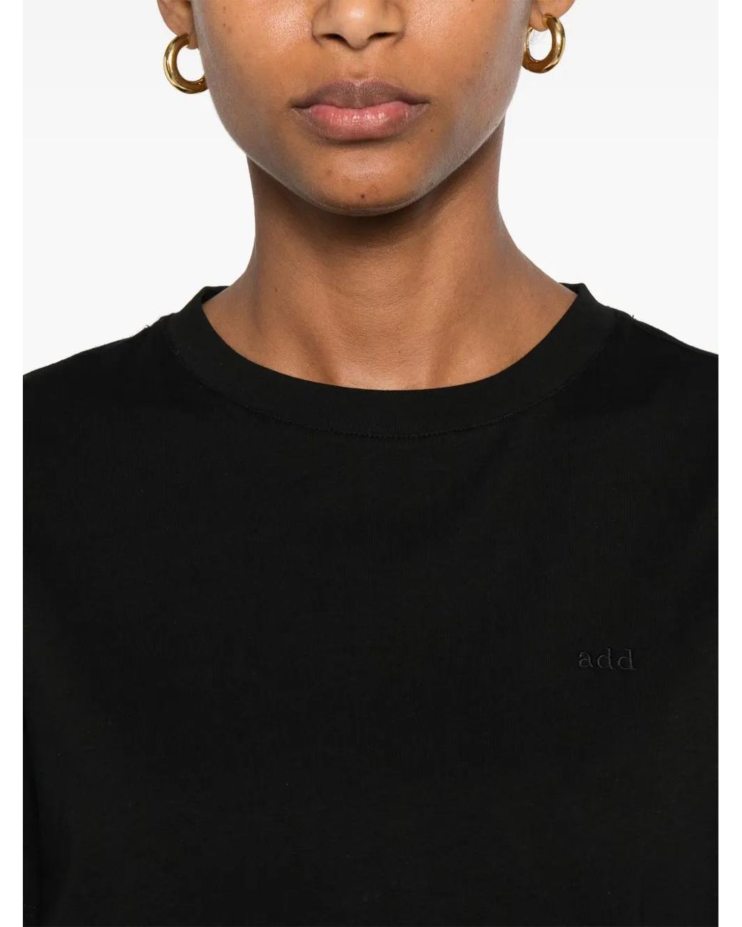 Add Black Cotton T-Shirt