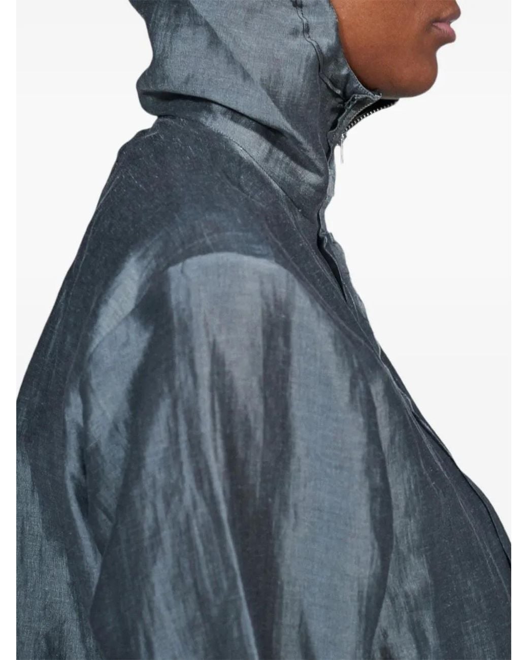 Camiel Fortgens Blue Fitted Hooded Jacket