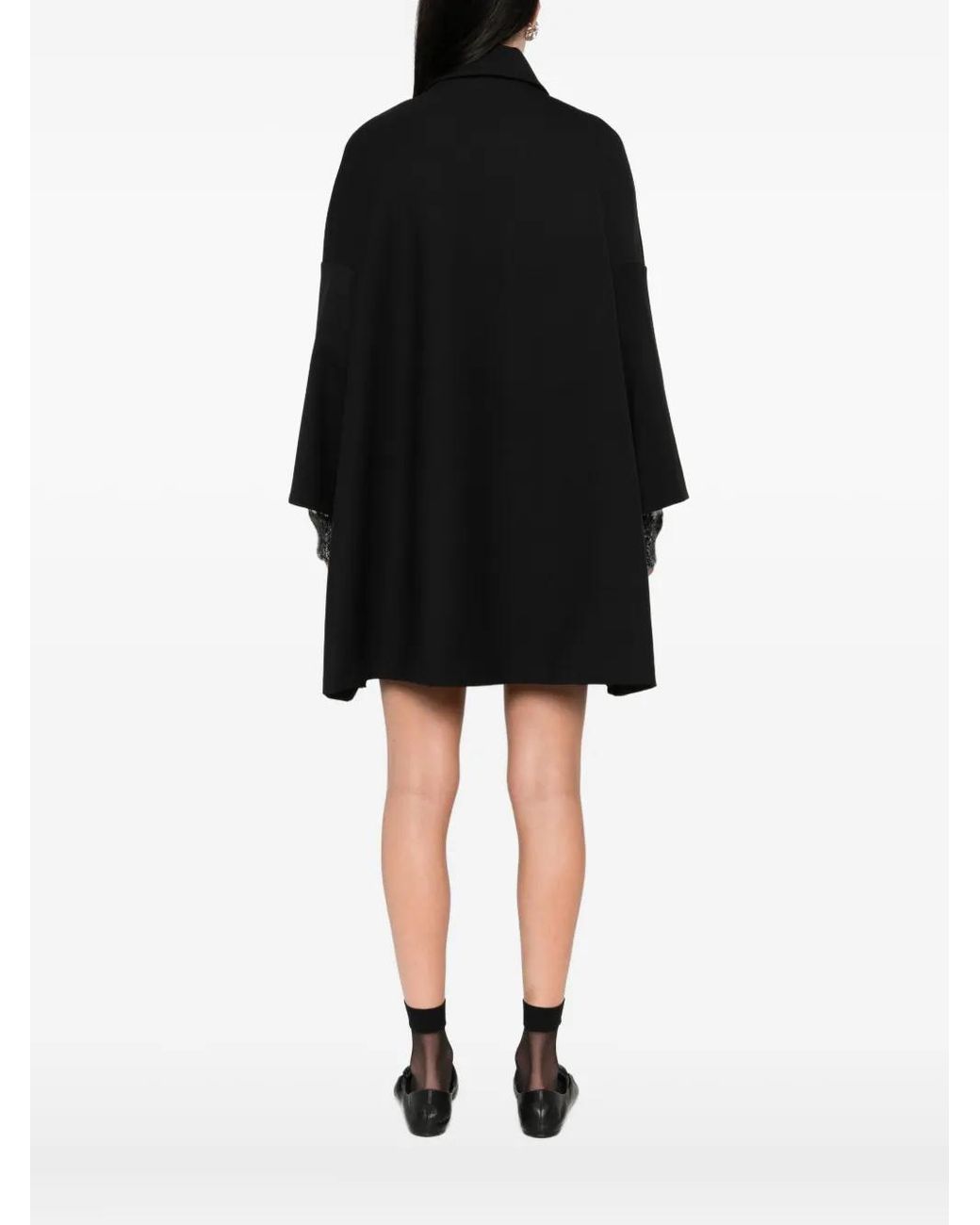 P.A.R.O.S.H. Black Button-Up Cape