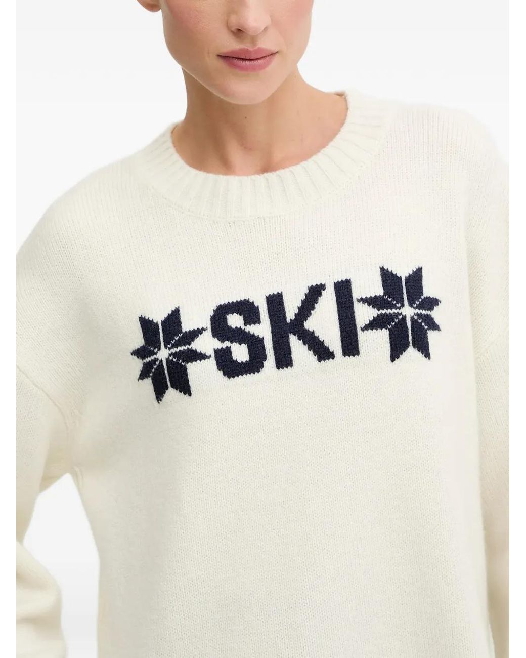 Jersey Con Motivo Gráfico Helly Hansen de color White