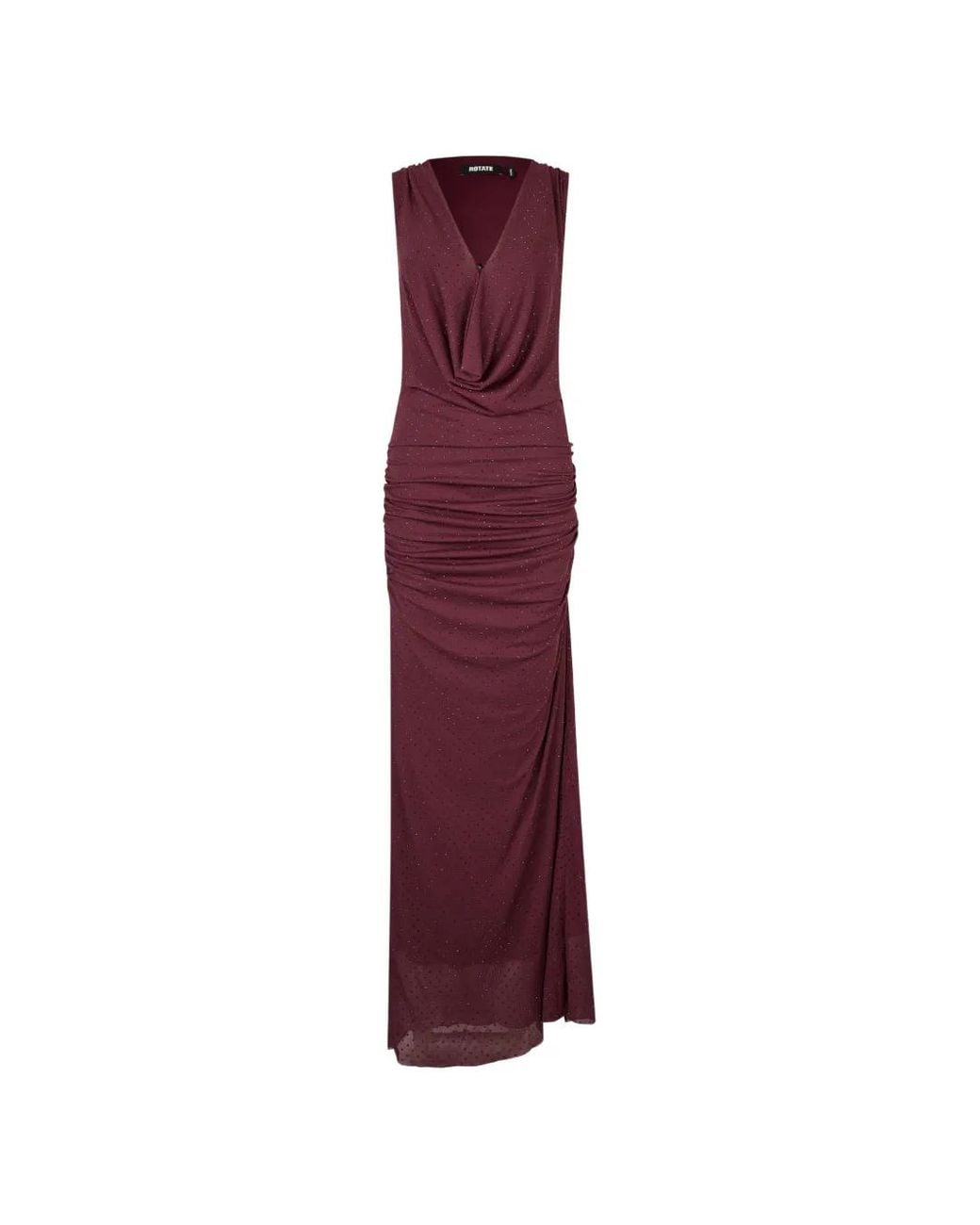 ROTATE BIRGER CHRISTENSEN Purple Maxi Halterneck Dress