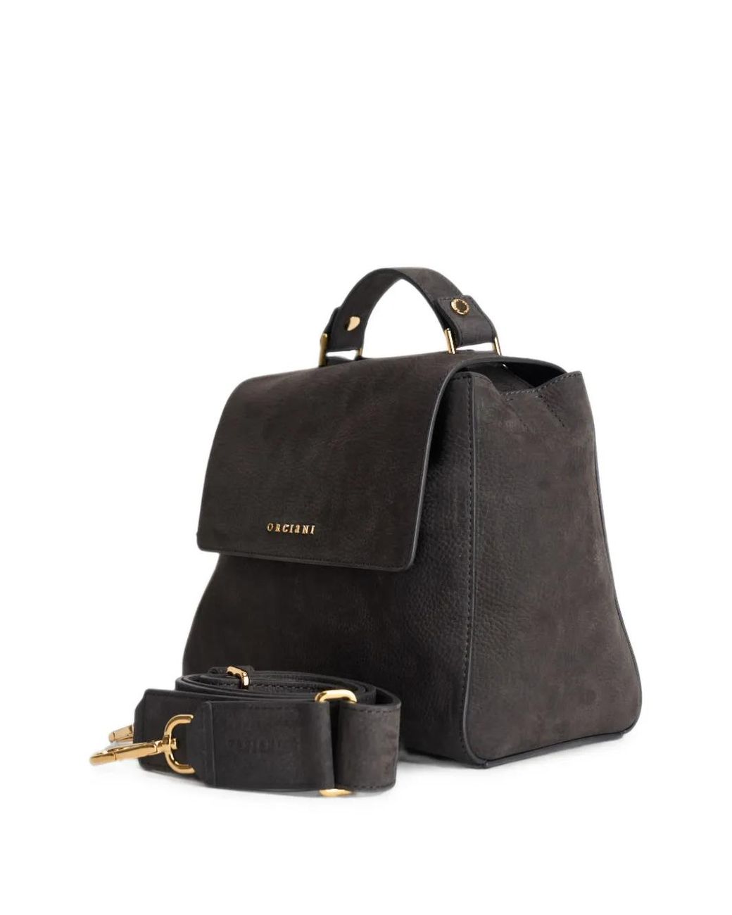 Orciani Black Small Sveva Shoulder Bag