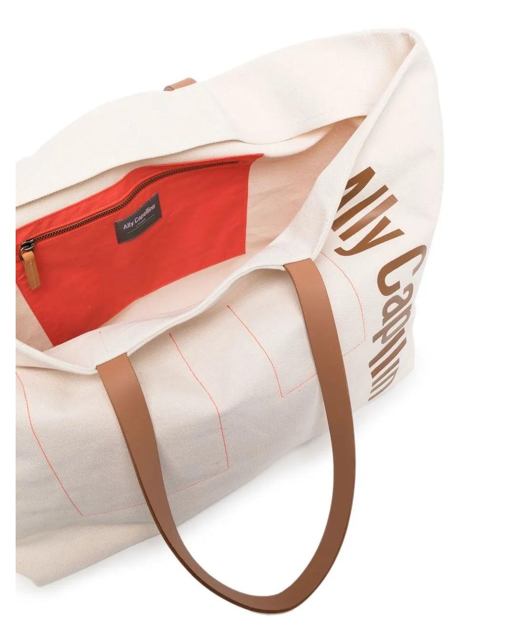 Ally Capellino Pink Large Cleo Canvas Tote Bag for men